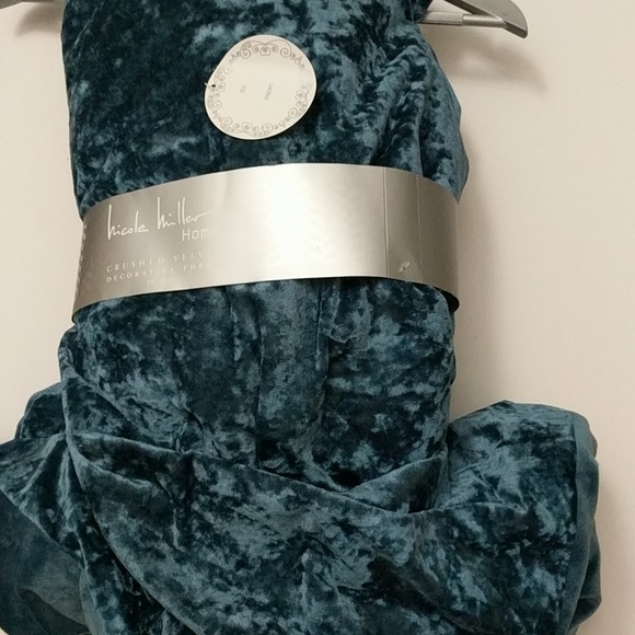 Nicole Miller Bedding Crushed Velvet Throw Blanket Poshmark